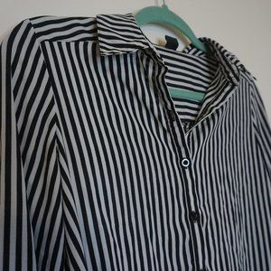 Striped Button Down Top